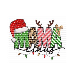 DTF Christmas Prints-320*12sec-Cold Peel-Mama Claus