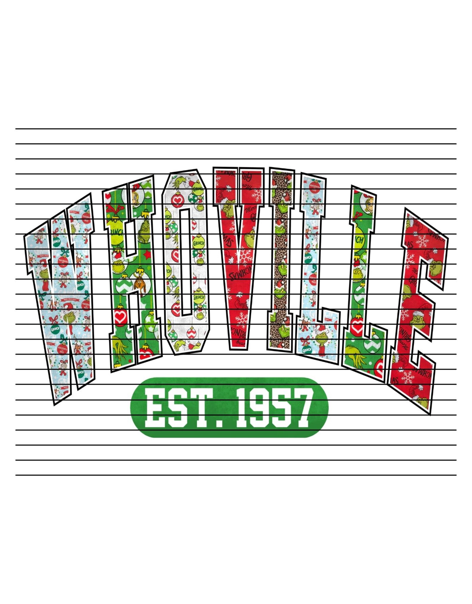 DTF Christmas Prints-320*12sec-Cold Peel-Whoville Arch