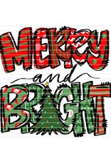 DTF Christmas Prints-320*12sec-Cold Peel Merry & Bright (Adult)
