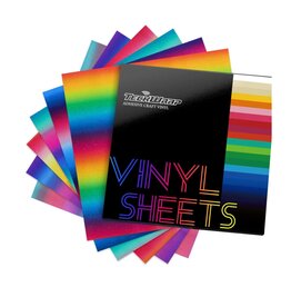 Teckwrap Adhesive- Rainbow Stripes -(12x12)