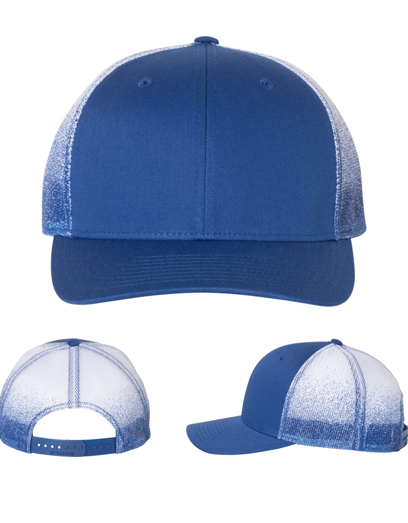 Richardson Printed Mesh Trucker Cap Royal/White