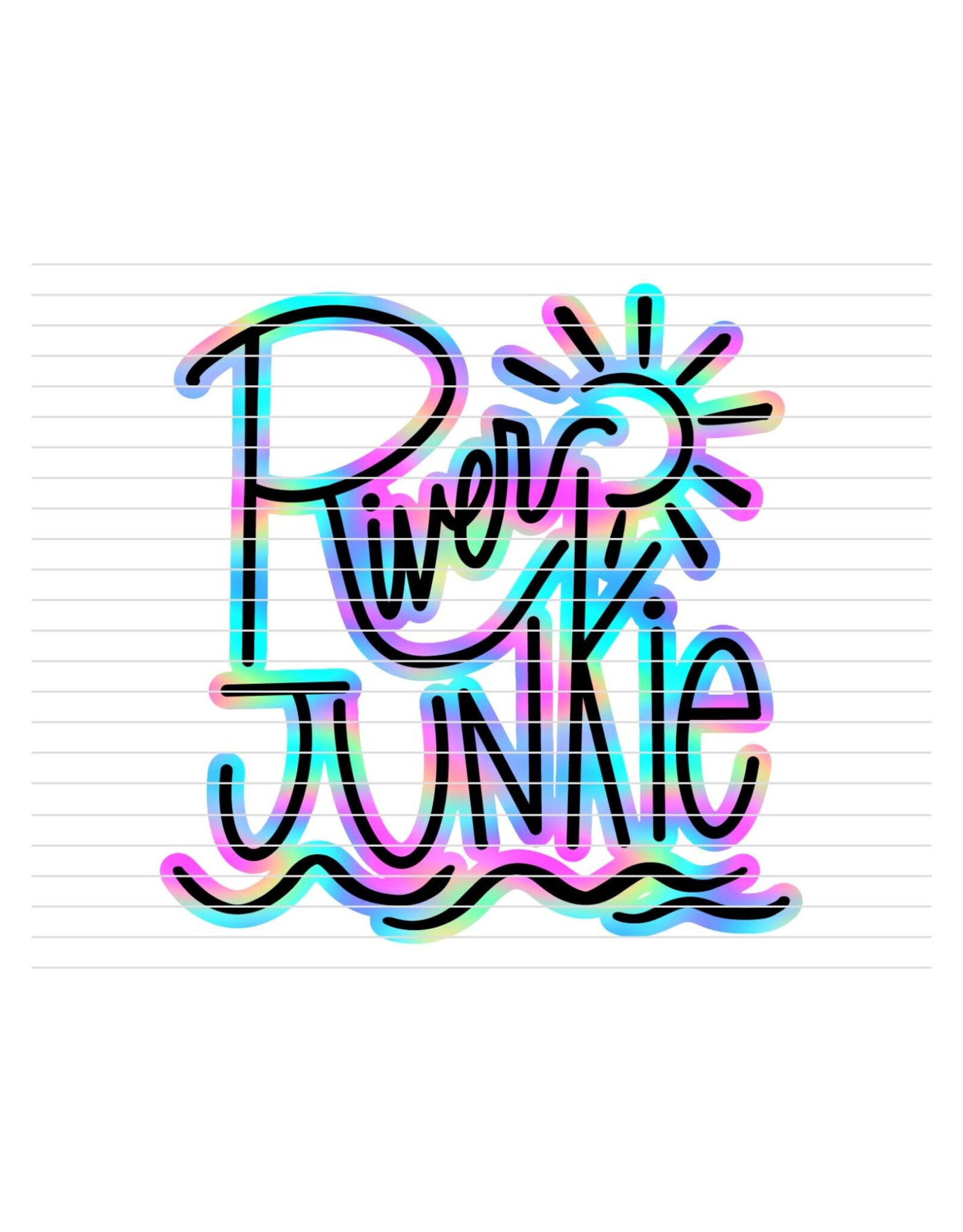 DTF Print-320* 12secs Cold Peel-River Junkie