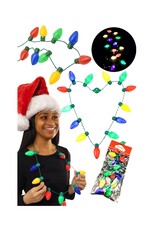 Christmas String Lights LED Light-Up Bulb Necklace