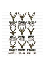 DTF Christmas Prints-320*12sec-Cold Peel Camo Deer Adult