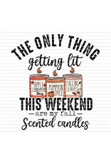 DTF Print-320* 12secs Cold Peel- Fall Candles Getting Lit