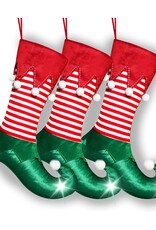 21.5 Inch Velvet Elf Stocking