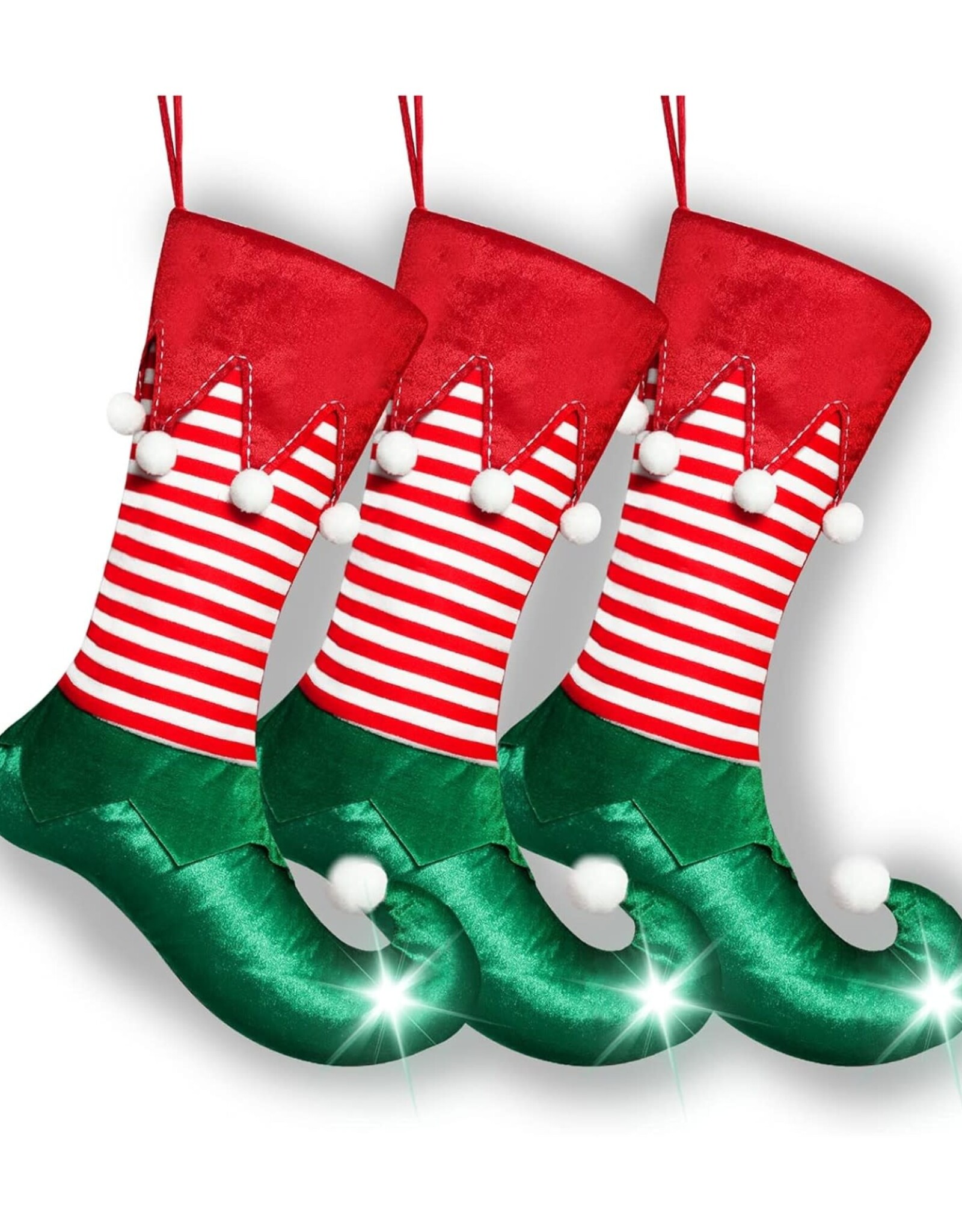 21.5 Inch Velvet Elf Stocking
