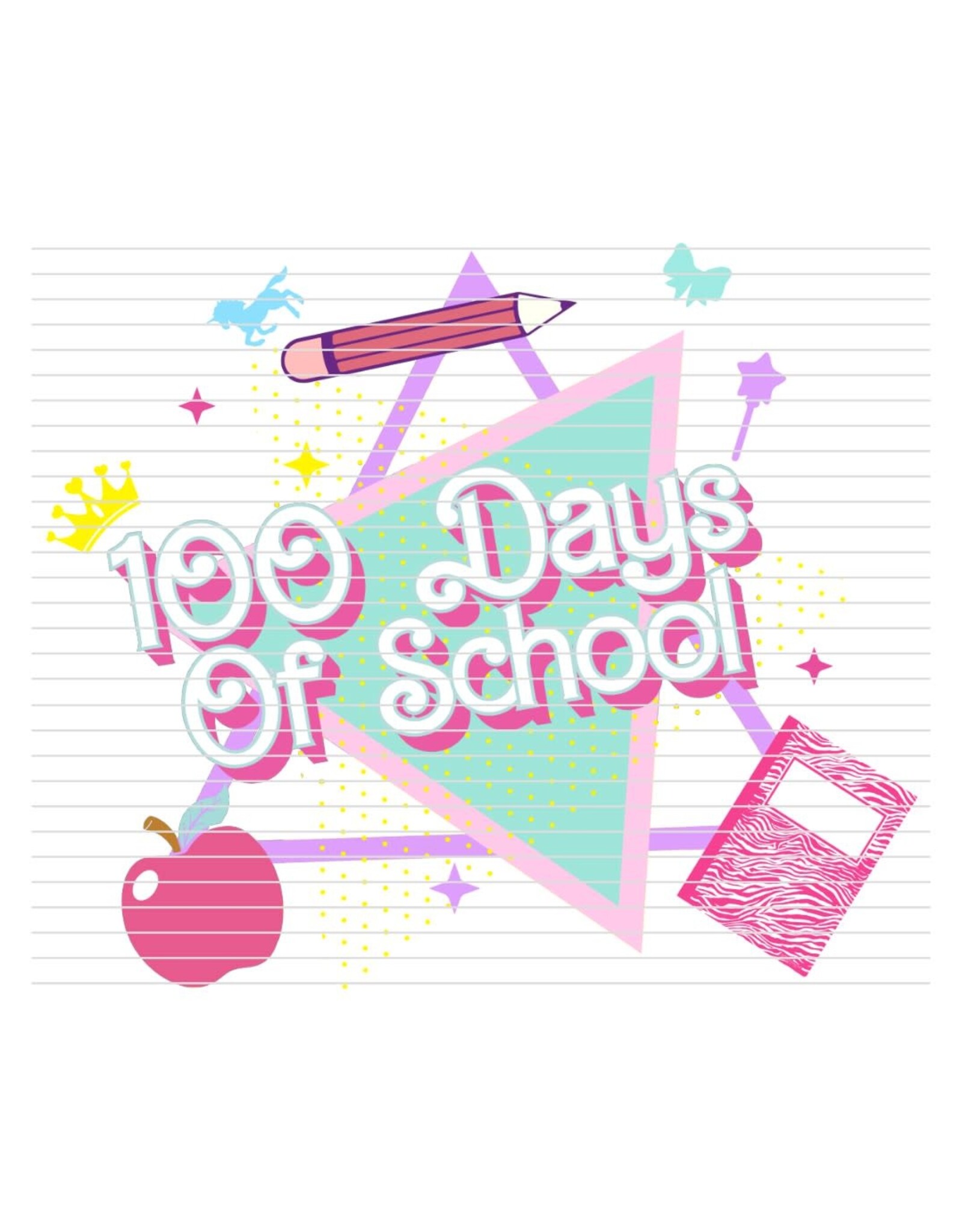 DTF Print 320* 12Sec COLD PEEL 100 Days  Barbie (Youth)