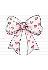 DTF Print-320* 12secs Cold Peel-Valentine Bow (Youth) VD10