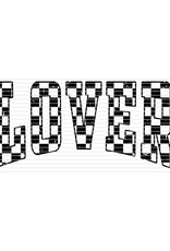 DTF Print-320* 12secs Cold Peel-LOVER Checkered (Adult) VD20