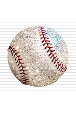 DTF Print-320*12sec-Cold Peel-Faux Glitter Baseball (Adult)