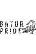DTF Print-320* 12secs Cold Peel- Gator Pride Distressed (Black)