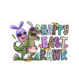 DTF Print 320* 12Sec COLD PEEL- Happy Eastrawr (Infant/Toddler)