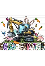 DTF Print 320* 12Sec COLD PEEL- Eggs-Cavator (Toddler)