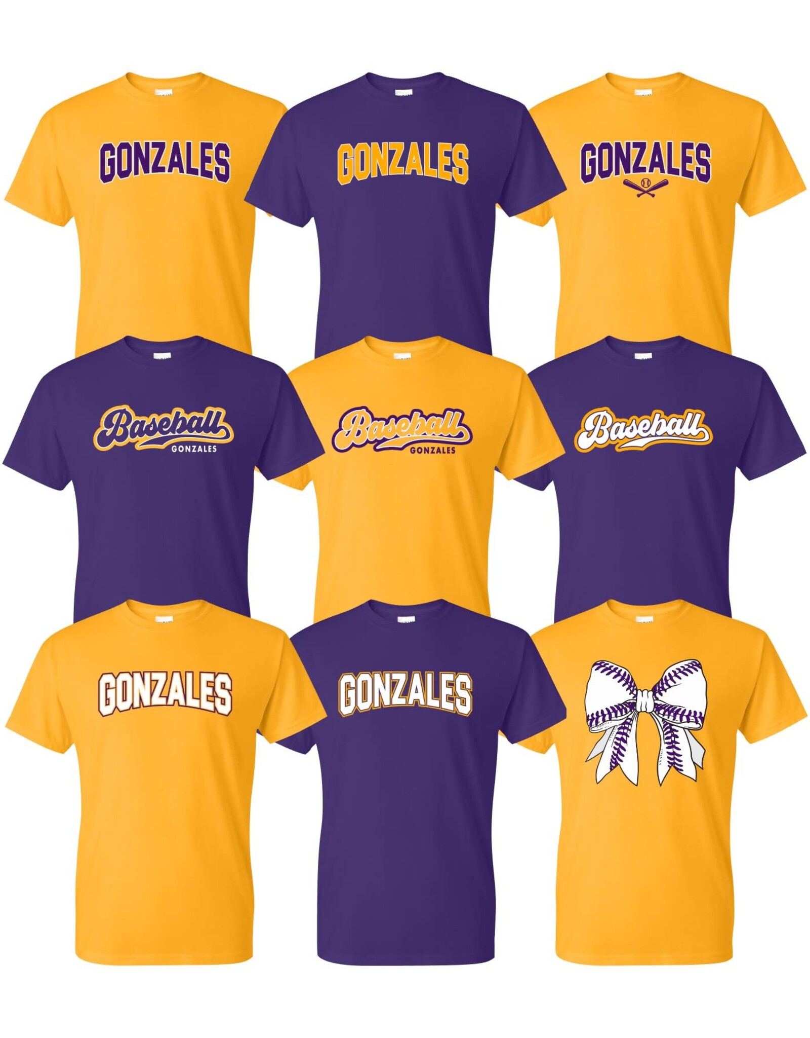 Gonzales All Stars Custom Youth Unisex Cotton Tees