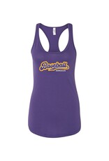 Baseball Gonzales Women's Purple Ideal Racerback Tank
