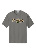 St. Amant Swoosh Grey Concrete Drifit Tee