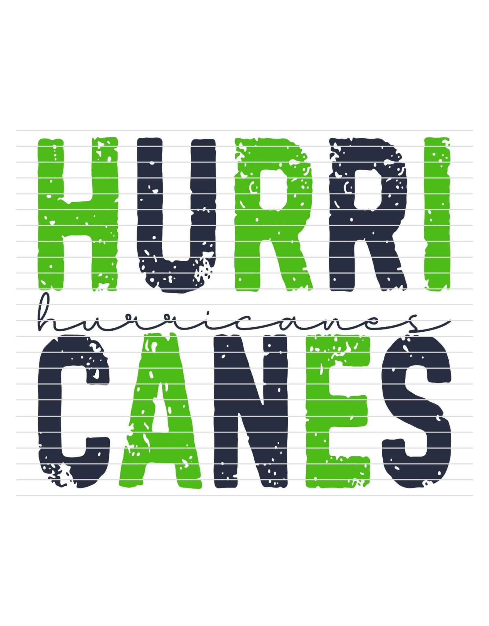 DTF Print-320* 12secs Cold Peel-Hurricanes Distressed