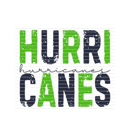 DTF Print-320* 12secs Cold Peel-Hurricanes Distressed