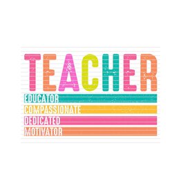 DTF Print-320* 12secs Cold Peel-TEACHER