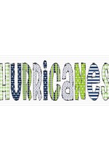 DTF Print-320* 12secs Cold Peel- HURRICANES DOODLE ADULT