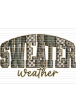 DTF Print-320* 12secs Cold Peel- Sweater Weather 3D Camo (Adult)