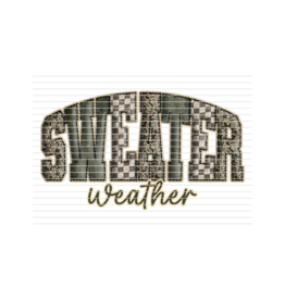 DTF Print-320* 12secs Cold Peel- Sweater Weather 3D Camo (Adult)