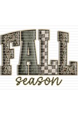 DTF Print-320* 12secs Cold Peel- Fall Season 3D Camo (Adult)