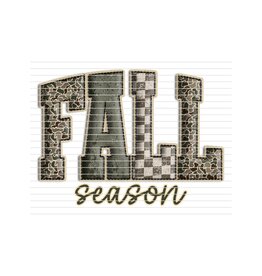 DTF Print-320* 12secs Cold Peel- Fall Season 3D Camo (Adult)