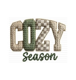 DTF Print-320* 12secs Cold Peel- Cozy Season Faux Yarn (Adult)