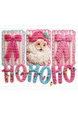 DTF Print-320* 12secs Cold Peel- Ho Ho Ho Faux Yarn (Adult)
