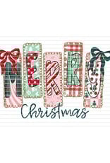 DTF Print-320* 12secs Cold Peel- Merry Whimsical Frame (Adult)