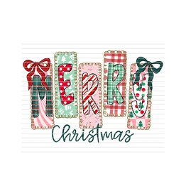 DTF Print-320* 12secs Cold Peel- Merry Whimsical Frame (Adult)