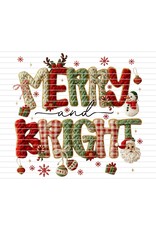 DTF Print-320* 12secs Cold Peel- Merry and Bright Faux Yarn (Adult)