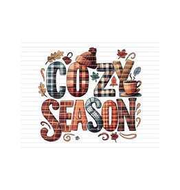 DTF Print-320* 12secs Cold Peel- Cozy Season Plaid (Adult)