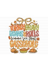 DTF Print-320* 12secs Cold Peel- Turkey Casserole (Adult)