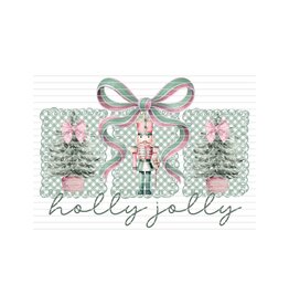 DTF Print-320* 12secs Cold Peel-Holly Jolly Nutcracker (Adult)