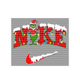 DTF Christmas Prints-320*12sec-Cold Peel-Grinch Nike (Youth)