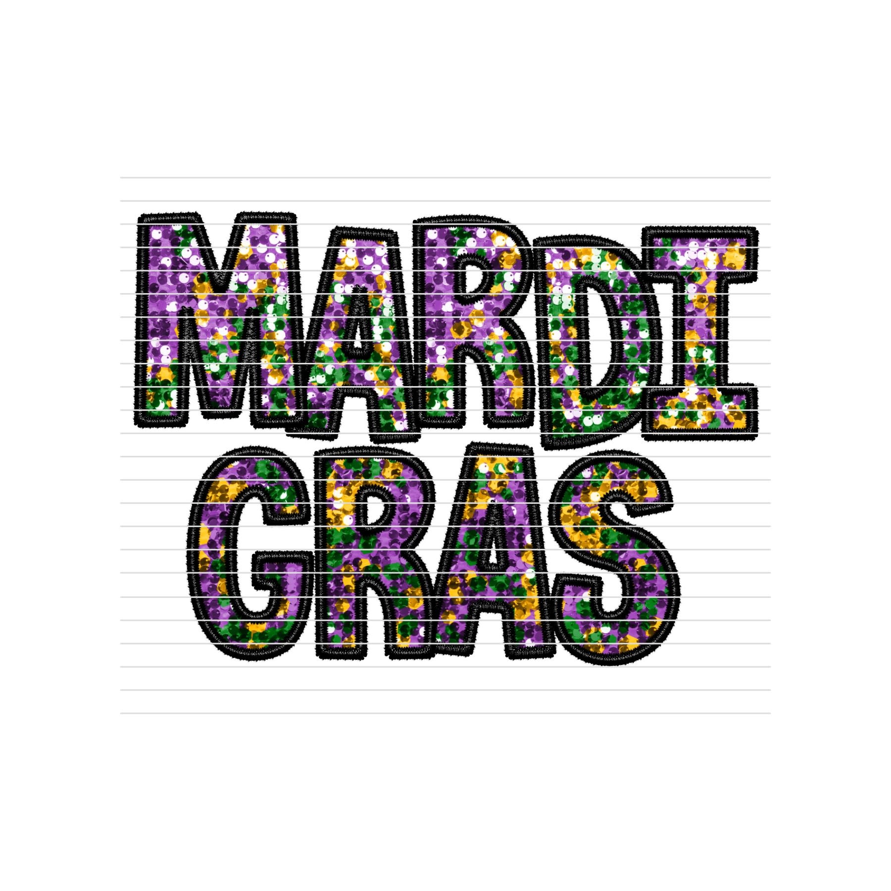 Mardi Gras LS Seq. Top