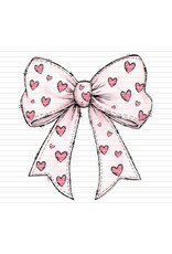 DTF Print-320* 12secs Cold Peel-Valentine Bow (Adult) VD10