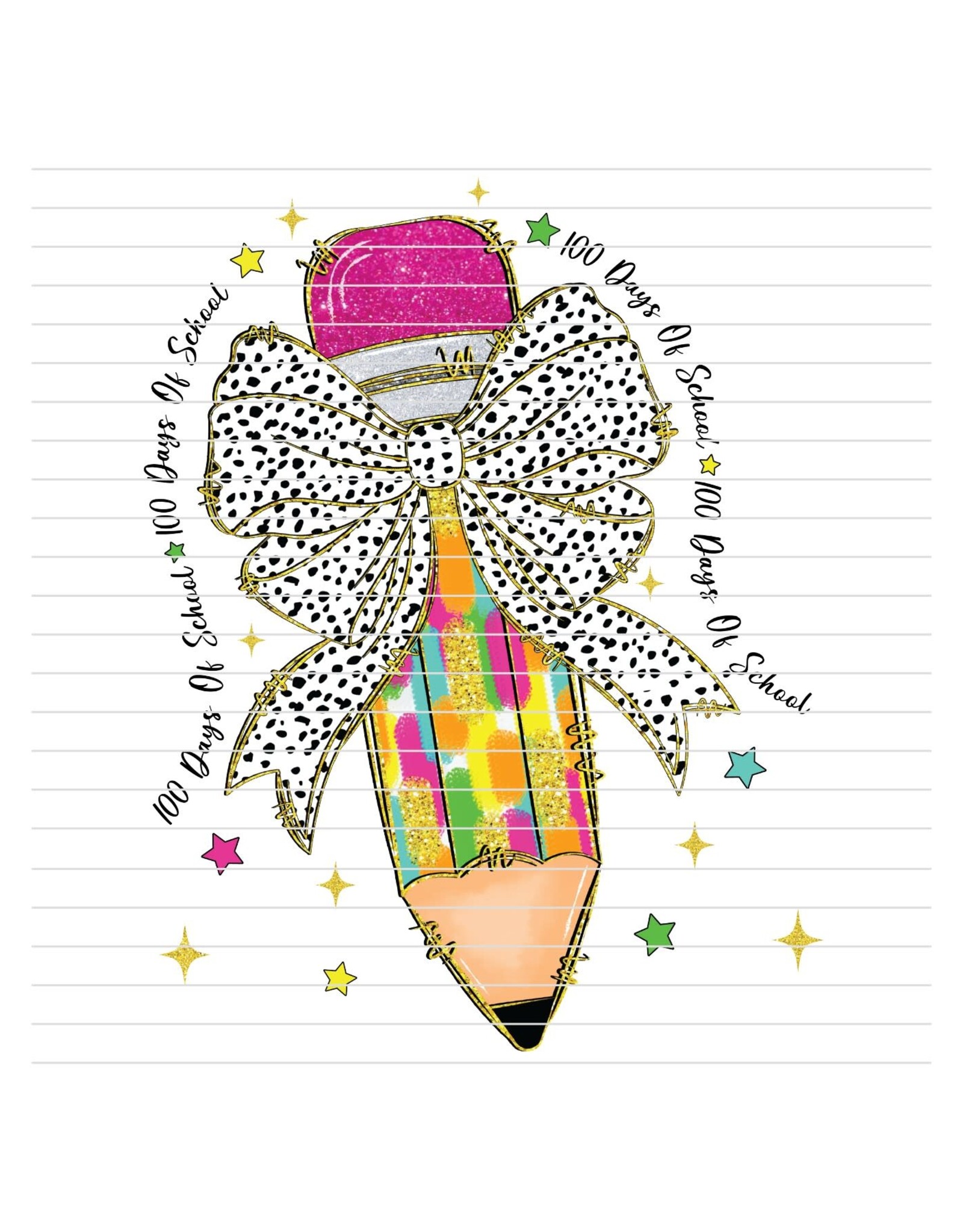 DTF Print-320*12sec-Cold Peel-100 Days Dalmation Pencil (Youth) 1009