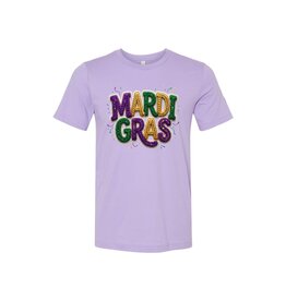 Mardi Gras Crochet Adult Tee (Bella+Canvas)