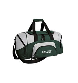Galvez Embroidered Small Sport Duffel (Hunter/Grey)