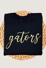 Gators Script Embroidered Crewneck Sweatshirt