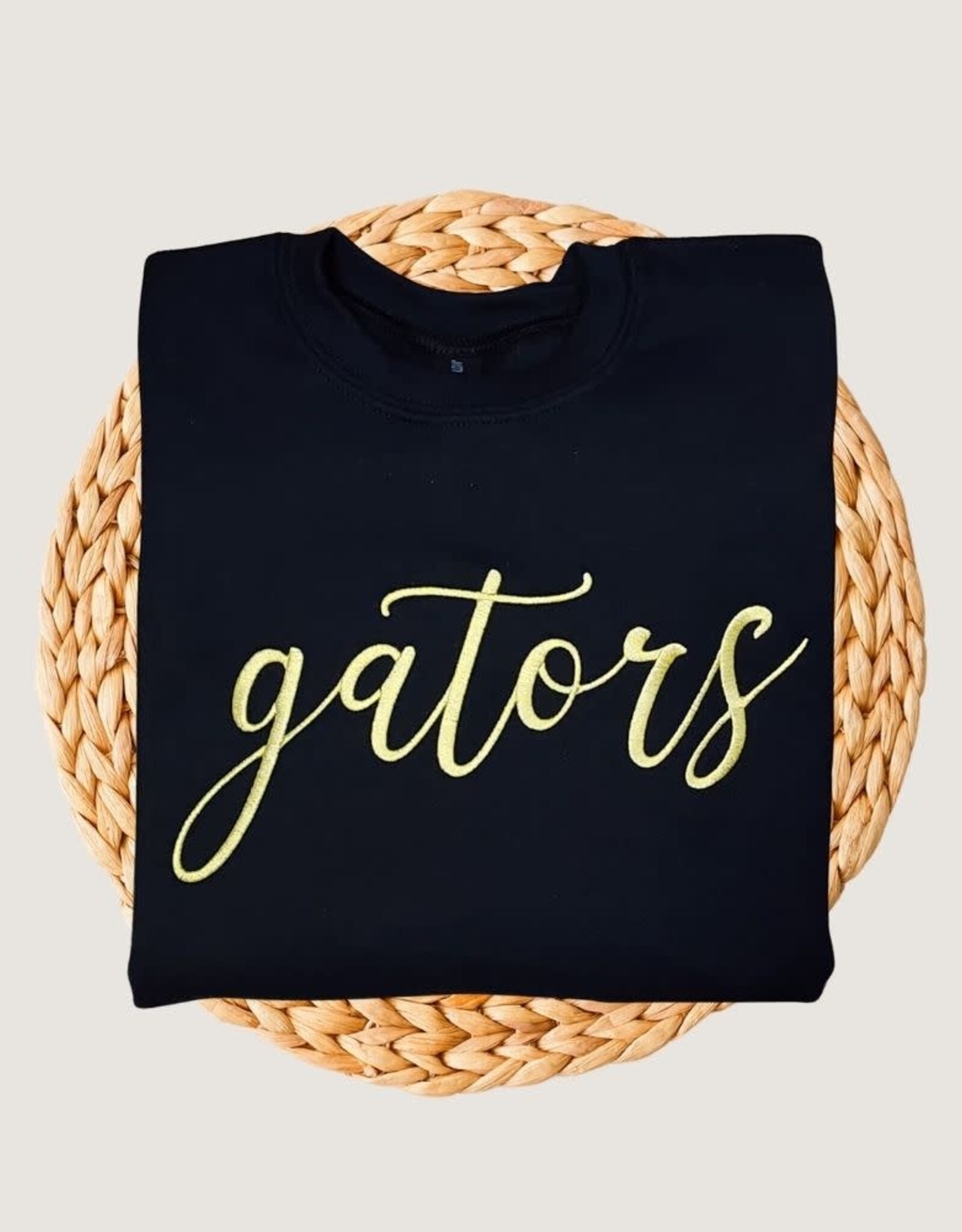 Gators Script Embroidered Crewneck Sweatshirt
