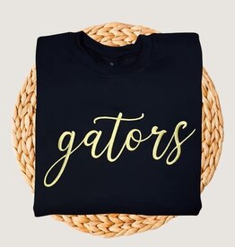 Gators Script Embroidered Crewneck Sweatshirt
