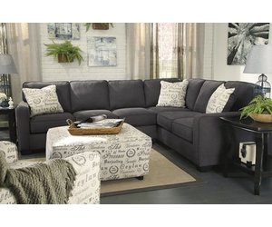 Alenya Sectional Charcoal 3 Piece Sectional Livin Style Furniture