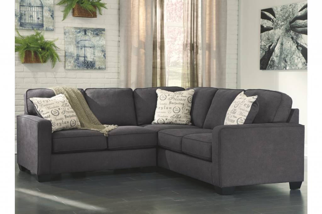 Alenya Sectional Charcoal 2 Piece Sectional Livin Style Furniture