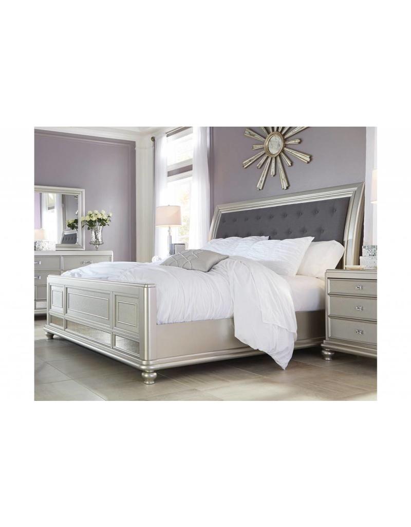 Cayne Sleigh Bed Queen Livin Style Furniture Ashley Furniture Cayne Queen Panel Bed
