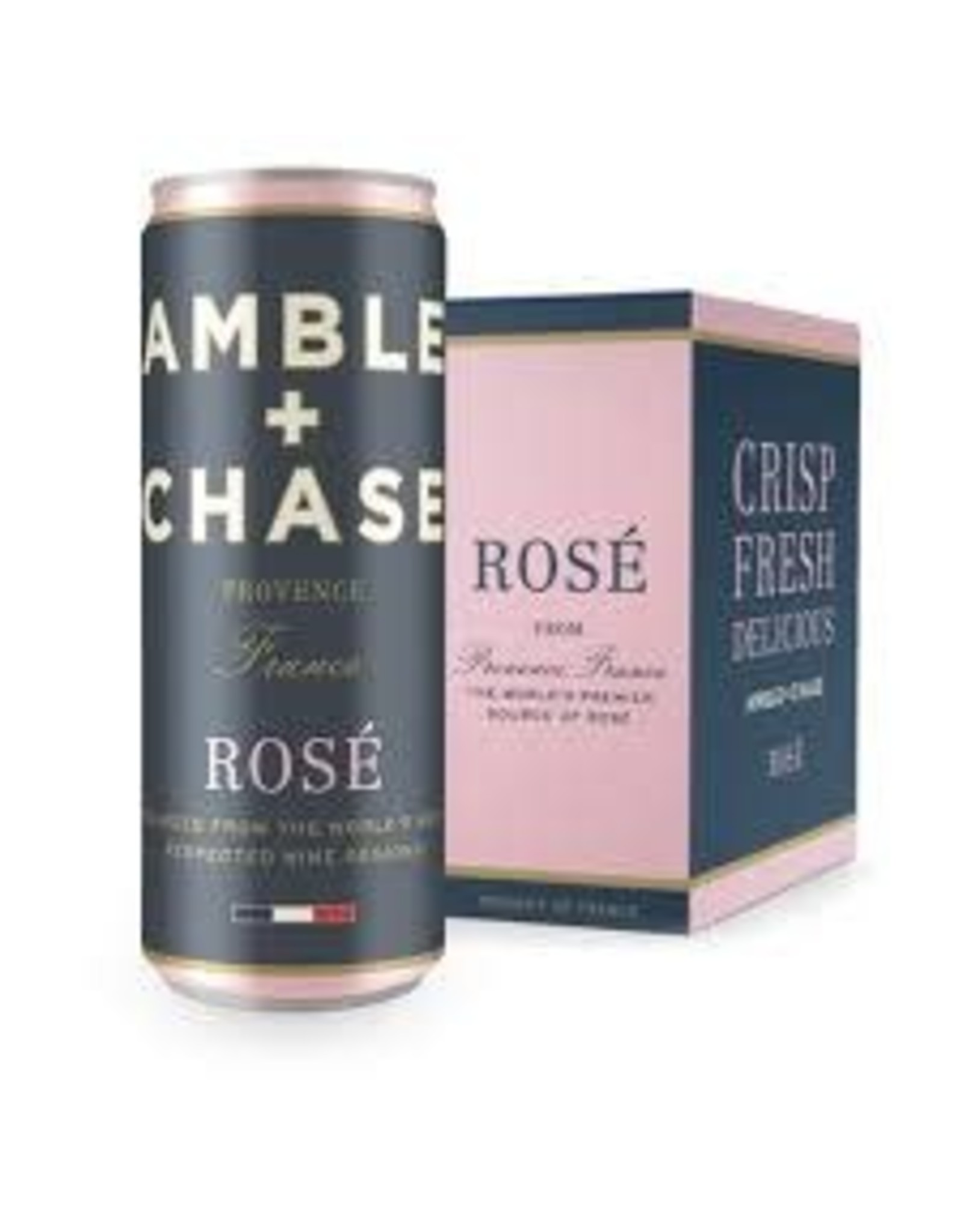 Amble and Chase Rose 4PK Cans